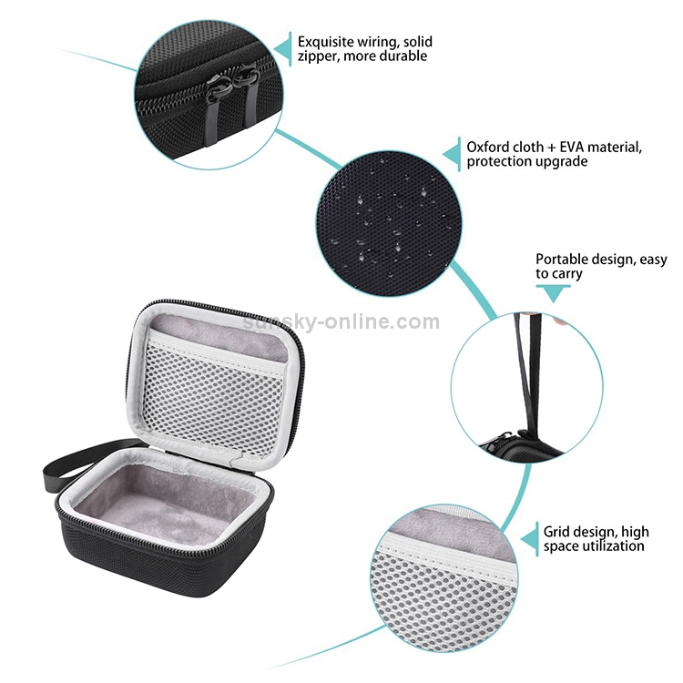 JD-275178 EVA Hard Case Travel Protective Carrying Storage Bag for JBL GO / JBL GO 2(Black + Red) JD-275178 EVA Hard Case Travel Protective Carrying Storage Bag for JBL GO / JBL GO 2(Black + Red)