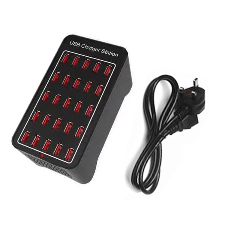 150W 25 USB Ports Fast Charger Station Smart Charger, AC 110-240V, Plug Size:UK Plug 150W 25 USB Ports Fast Charger Station Smart Charger, AC 110-240V, Plug Size:UK Plug