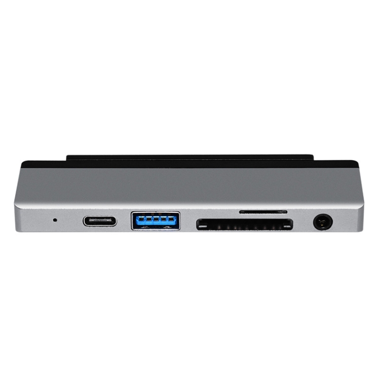 6 en 1 tipo C a HDMI / PD / USB3.0 / Audio / SD & TF Card Leer Converter para iPad Pro - 1