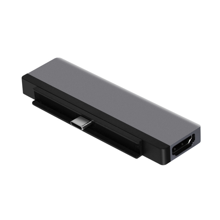 6 en 1 tipo C a HDMI / PD / USB3.0 / Audio / SD & TF Card Leer Converter para iPad Pro - 3