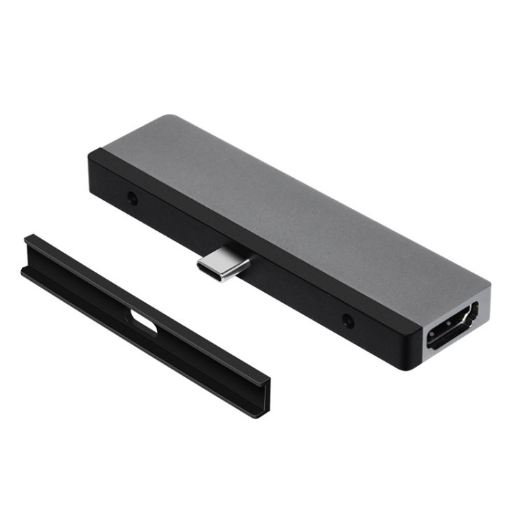 6 en 1 tipo C a HDMI / PD / USB3.0 / Audio / SD & TF Card Leer Converter para iPad Pro - 5