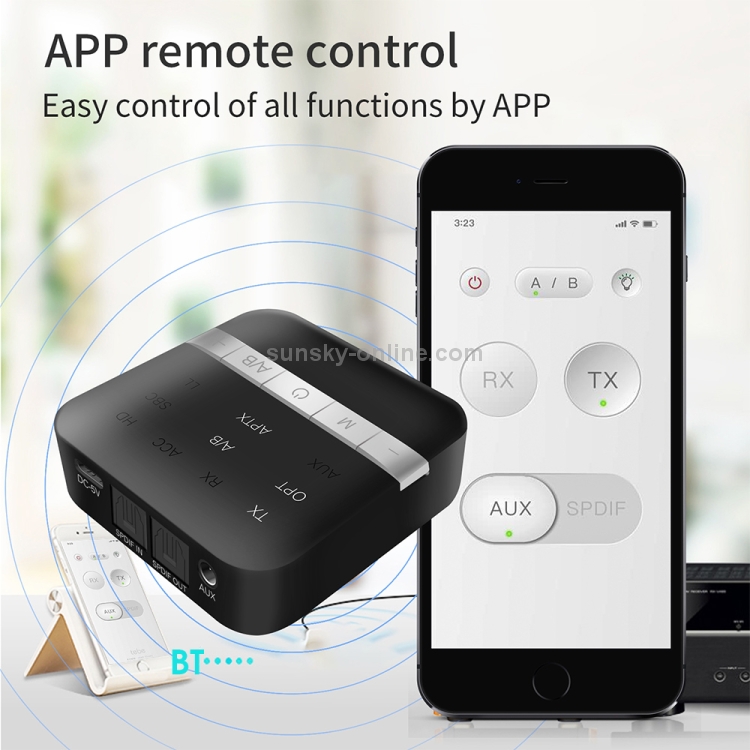 TX200 2 in 1 Bluetooth 5.0 Fiber Coaxial Transmitter Receiver Audio Adapter TX200 2 in 1 Bluetooth 5.0 Fiber Coaxial Transmitter Receiver Audio Adapter