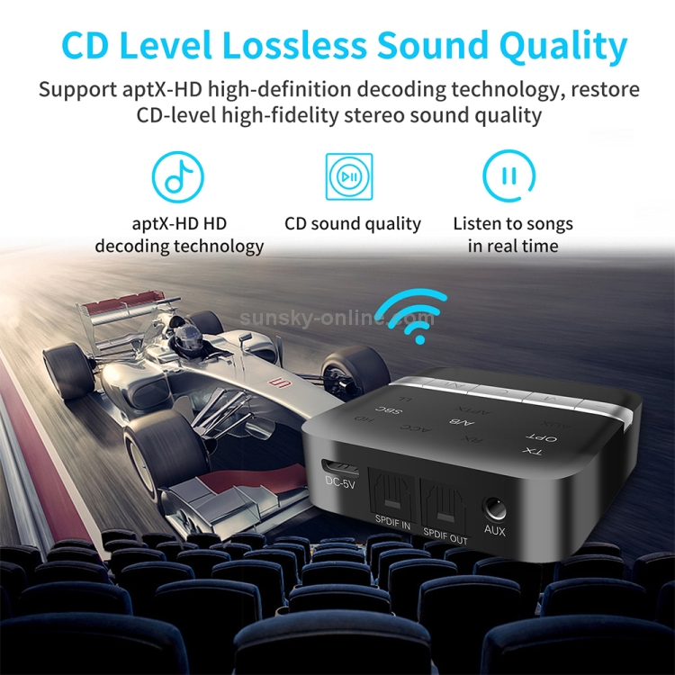 TX200 2 in 1 Bluetooth 5.0 Fiber Coaxial Transmitter Receiver Audio Adapter TX200 2 in 1 Bluetooth 5.0 Fiber Coaxial Transmitter Receiver Audio Adapter