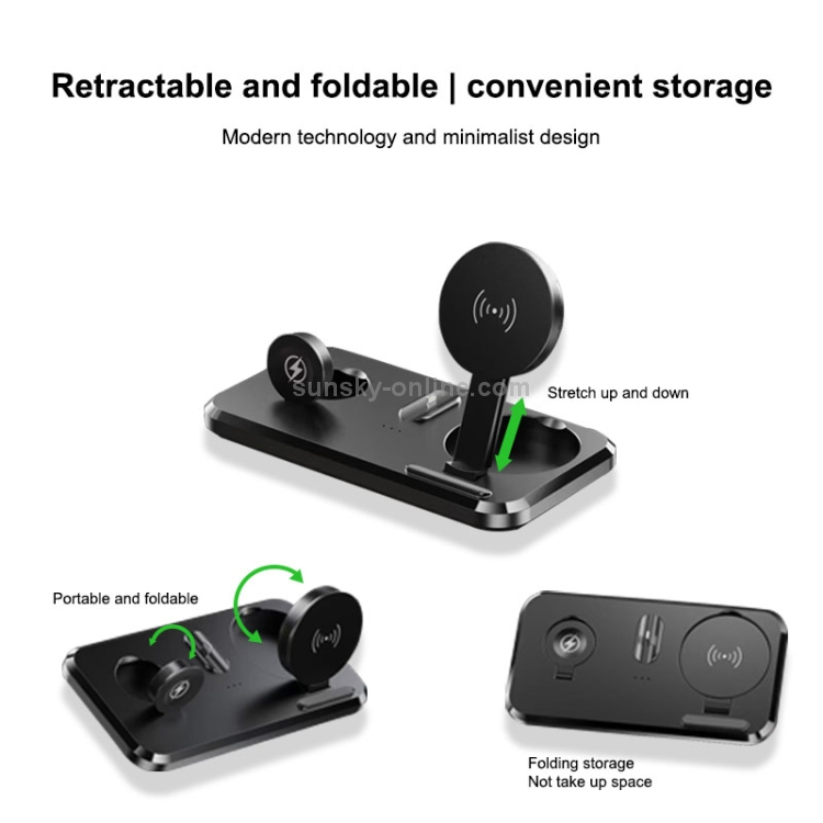 UV-06 3 in 1 Double Folding Wireless Charger for iPhone & Watch & Airpods UV-06 3 in 1 Double Folding Wireless Charger for iPhone & Watch & Airpods