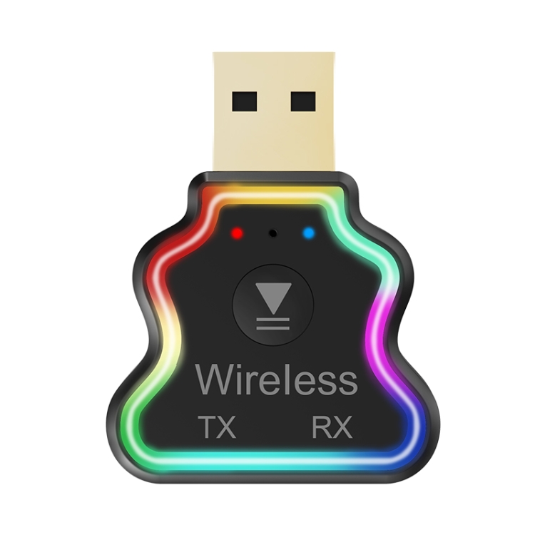 JD-M10 Bluetooth USB 5.0 Receiving and Transmitting All-in-One Machine with Colorfully Atmospheres Light and Call Function JD-M10 Bluetooth USB 5.0 Receiving and Transmitting All-in-One Machine with Colorfully Atmospheres Light and Call Function