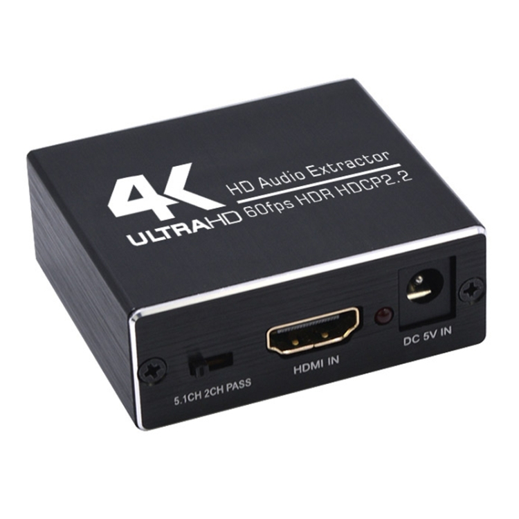 Extracteur audio HDMI HDR avec émetteur Bluetooth en plastique