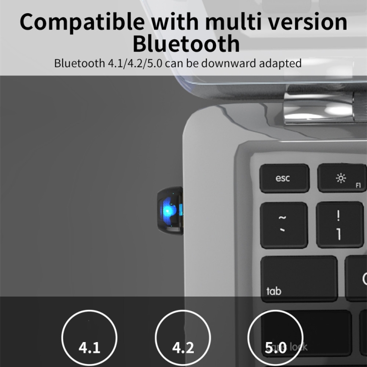 JD-08T Computer Wireless USB Bluetooth 5.0 Adapter JD-08T Computer Wireless USB Bluetooth 5.0 Adapter