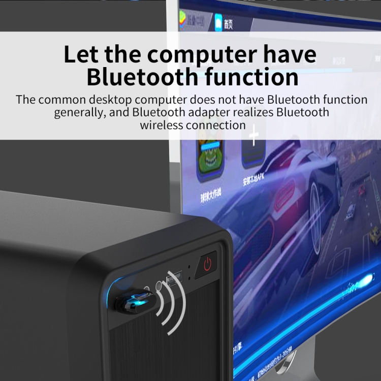 JD-08T Computer Wireless USB Bluetooth 5.0 Adapter JD-08T Computer Wireless USB Bluetooth 5.0 Adapter