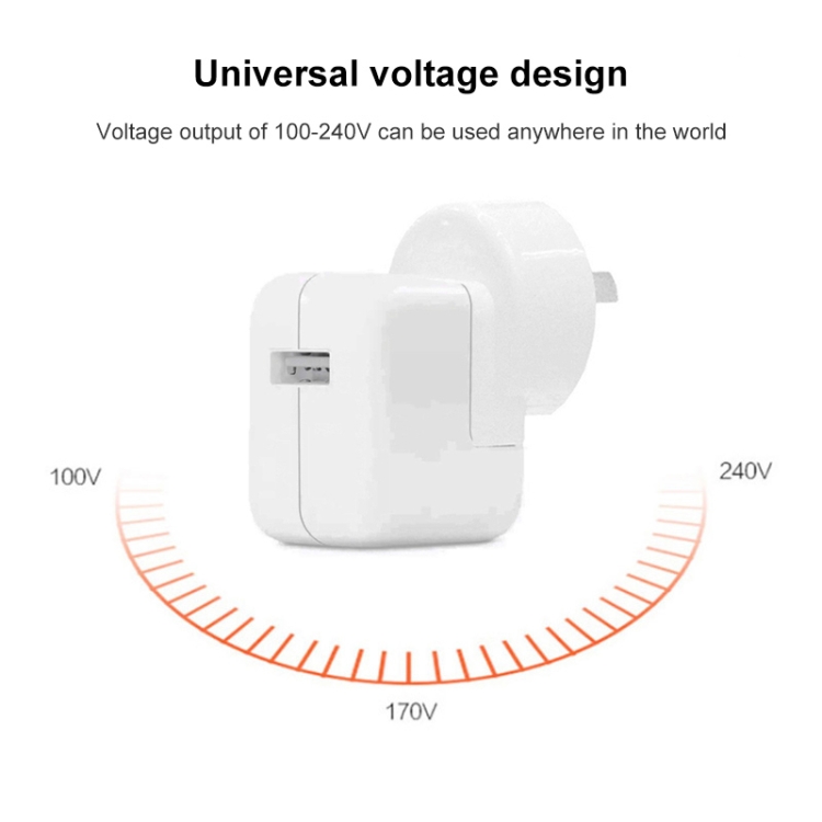 12W USB Charger + USB to 8 Pin Data Cable for iPad / iPhone / iPod Series, AU Plug 12W USB Charger + USB to 8 Pin Data Cable for iPad / iPhone / iPod Series, AU Plug