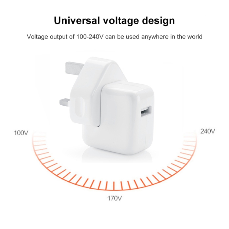 12W USB Charger + USB to 8 Pin Data Cable for iPad / iPhone / iPod Series, UK Plug 12W USB Charger + USB to 8 Pin Data Cable for iPad / iPhone / iPod Series, UK Plug