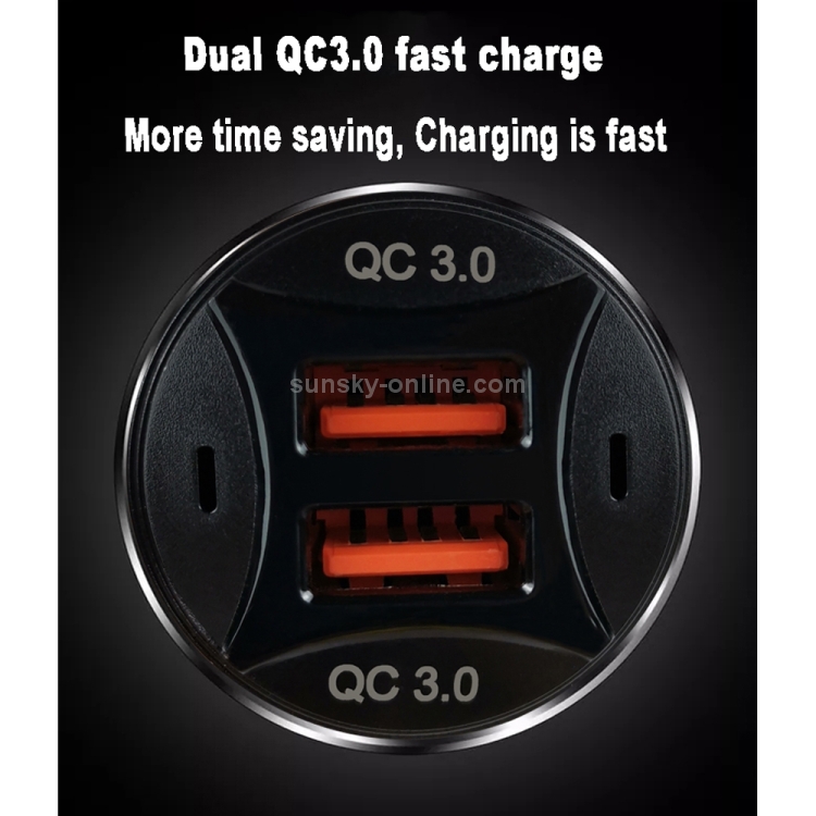 TE-092 36W Dual QC3.0 USB Fast Car Charger + USB to Micro USB Data Cable Set(White) TE-092 36W Dual QC3.0 USB Fast Car Charger + USB to Micro USB Data Cable Set(White)