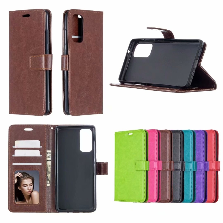 For Samsung Galaxy S21+ 5G Crazy Horse Texture Horizontal Flip Leather Case with Holder & Card Slots & Wallet & Photo Frame(Purple) For Samsung Galaxy S21+ 5G Crazy Horse Texture Horizontal Flip Leather Case with Holder & Card Slots & Wallet & Photo Frame(Purple)