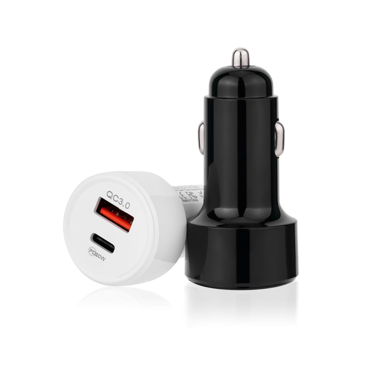 TE-P31 PD 20W USB-C / Type-C + QC3.0 18W USB Fast Car Charger(Black) TE-P31 PD 20W USB-C / Type-C + QC3.0 18W USB Fast Car Charger(Black)