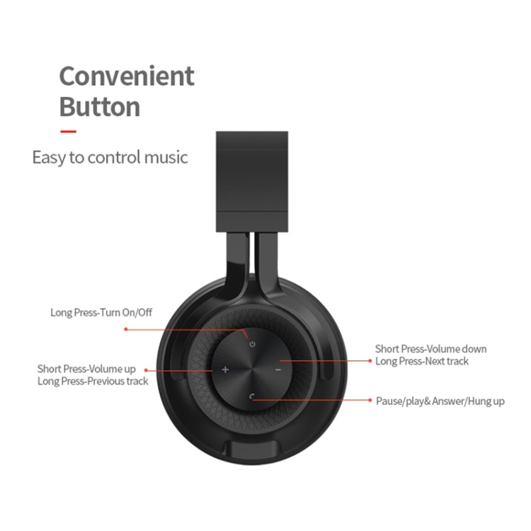 P1 Wireless Bluetooth 5.0 Stereo Soft Leather Earmuffs Foldable Headset Built-in Mic for PC / Cell Phones(Red) P1 Wireless Bluetooth 5.0 Stereo Soft Leather Earmuffs Foldable Headset Built-in Mic for PC / Cell Phones(Red)