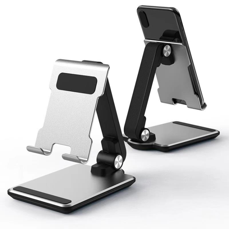 Foldable Tablet Desk Holder, Aluminum Alloy Base for iPad, Huawei Etc Foldable Tablet Desk Holder, Aluminum Alloy Base for iPad, Huawei Etc