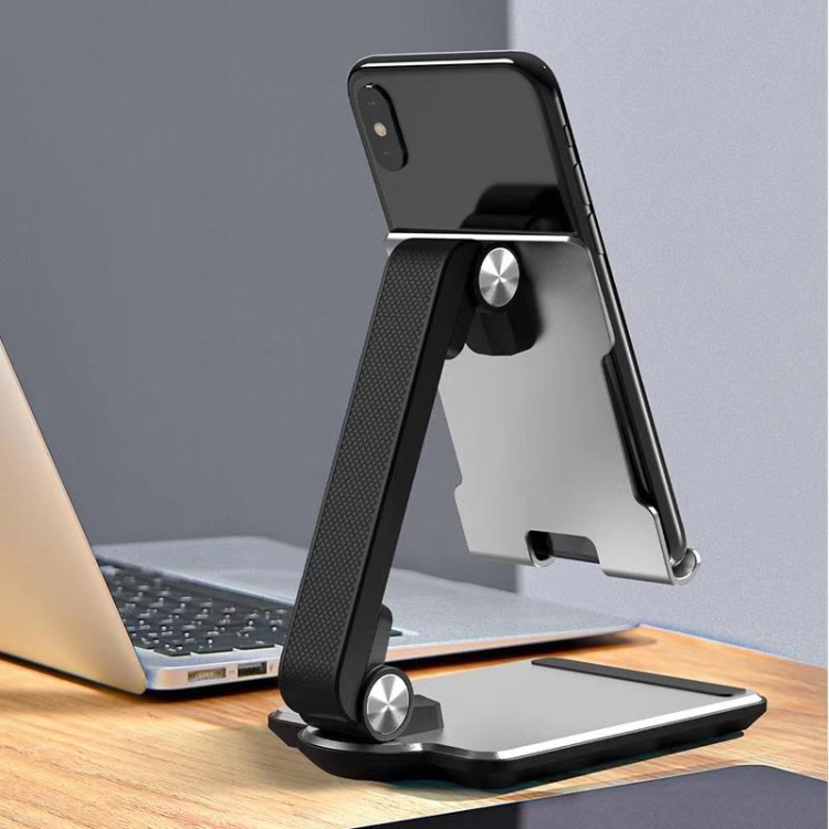 Foldable Tablet Desk Holder, Aluminum Alloy Base for iPad, Huawei Etc Foldable Tablet Desk Holder, Aluminum Alloy Base for iPad, Huawei Etc