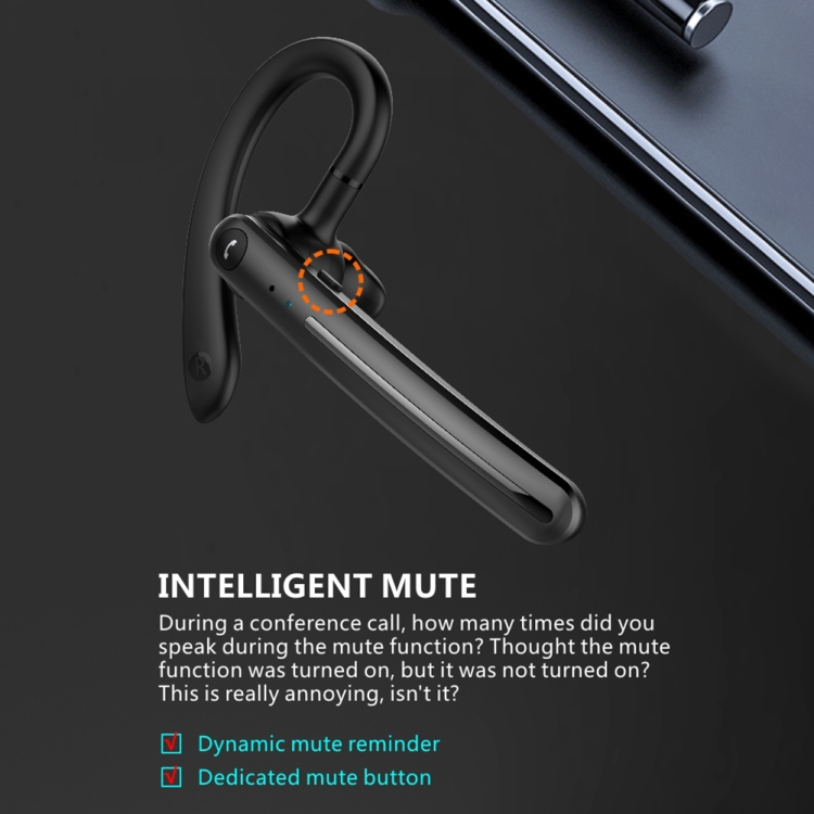 F980 Noice Cancelling 180 Degree Freely Rotating Bluetooth 5.0 Earphones Wireless Handsfree Business Stereo Headphone with Mic(Blue) F980 Noice Cancelling 180 Degree Freely Rotating Bluetooth 5.0 Earphones Wireless Handsfree Business Stereo Headphone with Mic(Blue)