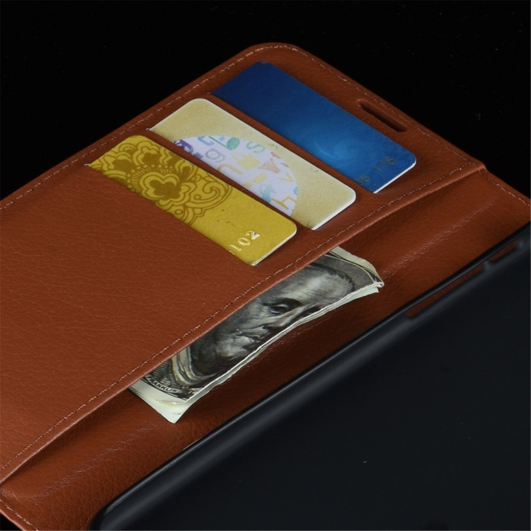 For iPhone 13 mini  Litchi Texture Horizontal Flip Protective Case with Holder & Card Slots & Wallet(Red)