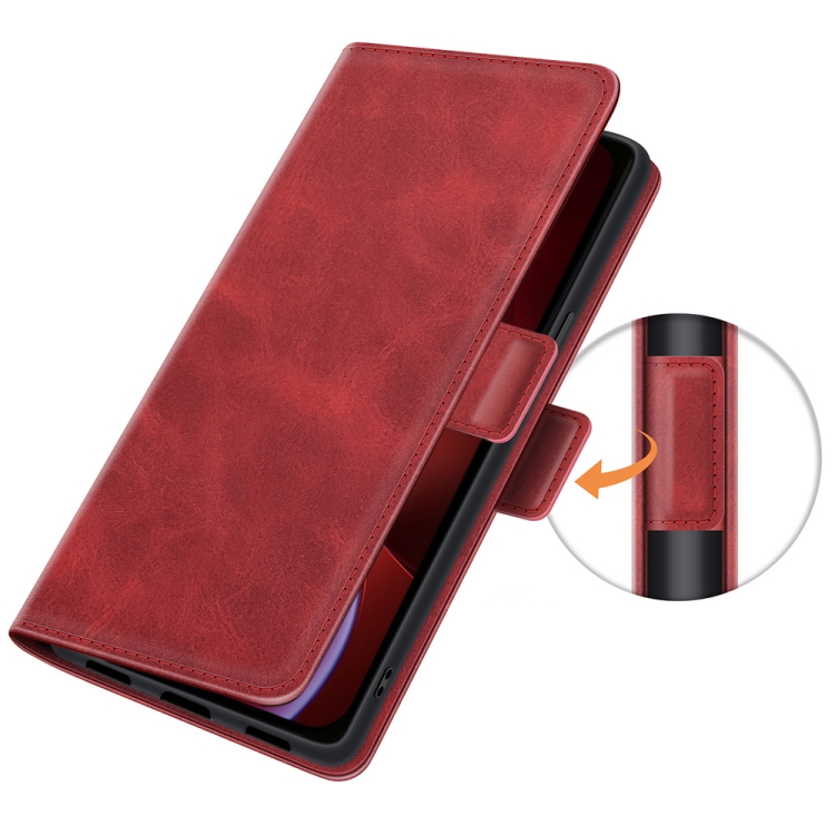 For iPhone 13 mini Dual-side Magnetic Buckle Horizontal Flip Leather Case with Holder & Card Slots & Wallet (Red) For iPhone 13 mini Dual-side Magnetic Buckle Horizontal Flip Leather Case with Holder & Card Slots & Wallet (Red)