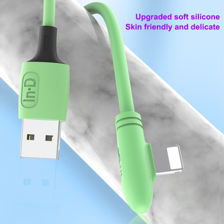ENKAY Hat-Prince ENK-CB211 2.4A USB to 8 Pin 90 Degree Elbow Silicone Data Sync Fast Charging Cable, Cable Length: 1.8m(Red) ENKAY Hat-Prince ENK-CB211 2.4A USB to 8 Pin 90 Degree Elbow Silicone Data Sync Fast Charging Cable, Cable Length: 1.8m(Red)