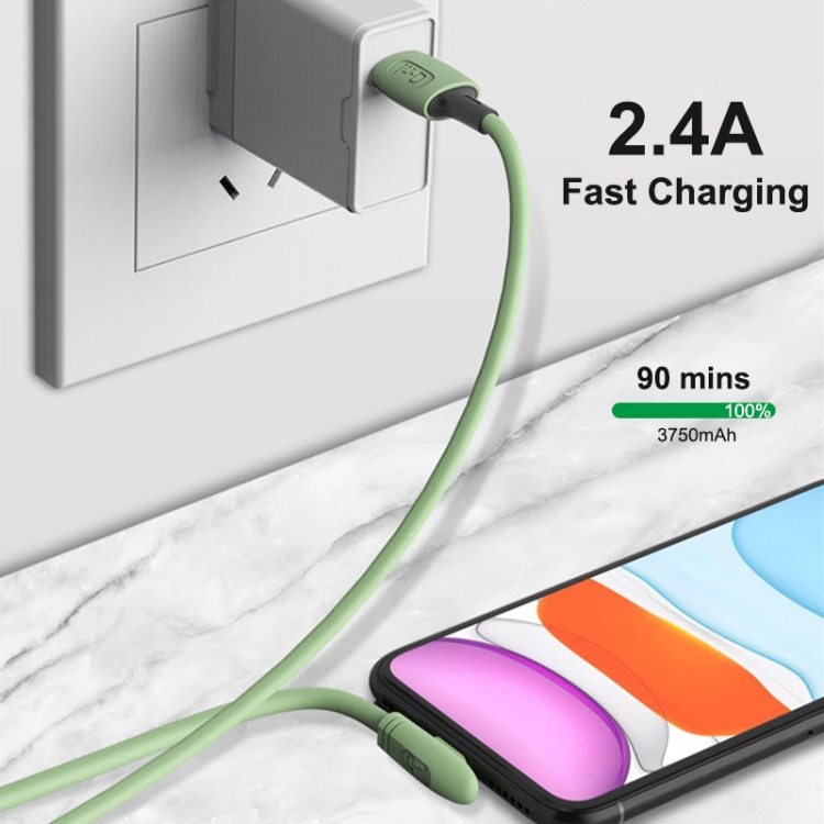 ENKAY Hat-Prince ENK-CB211 2.4A USB to 8 Pin 90 Degree Elbow Silicone Data Sync Fast Charging Cable, Cable Length: 1.8m(Red) ENKAY Hat-Prince ENK-CB211 2.4A USB to 8 Pin 90 Degree Elbow Silicone Data Sync Fast Charging Cable, Cable Length: 1.8m(Red)