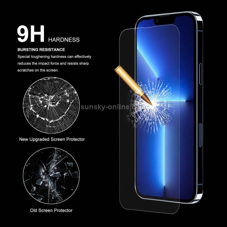 For iPhone 13 Pro Max 2pcs ENKAY Hat-Prince 0.26mm 9H 2.5D Curved Edge Tempered Glass Screen Protector For iPhone 13 Pro Max 2pcs ENKAY Hat-Prince 0.26mm 9H 2.5D Curved Edge Tempered Glass Screen Protector