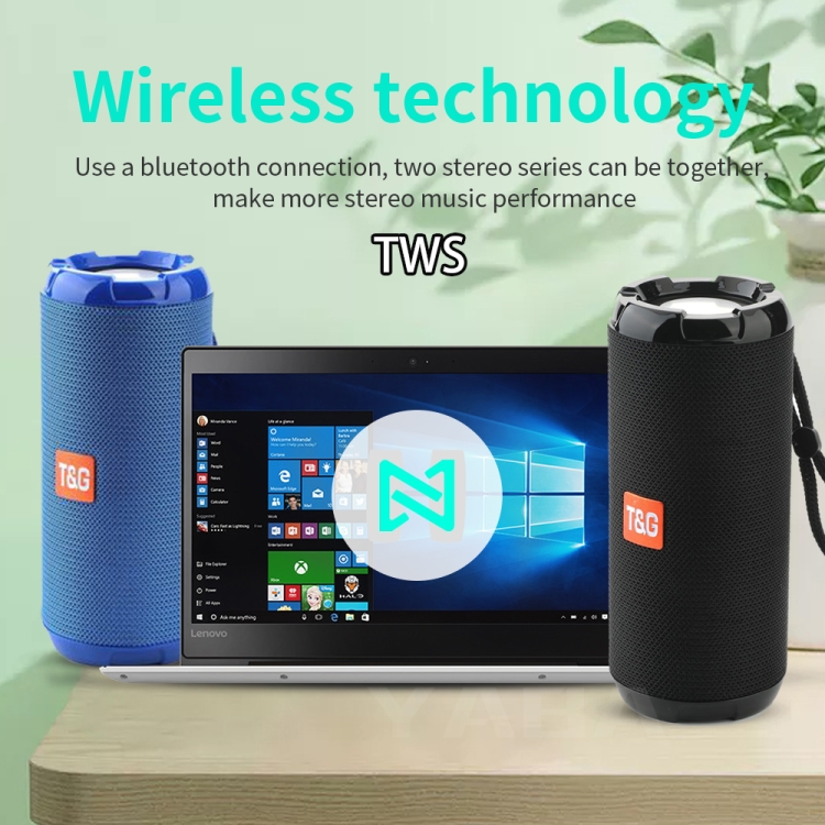 T&G TG621 Portable Waterproof 3D Stereo Wireless Speaker, Support FM Radio / TWS / TF Card(Green) T&G TG621 Portable Waterproof 3D Stereo Wireless Speaker, Support FM Radio / TWS / TF Card(Green)