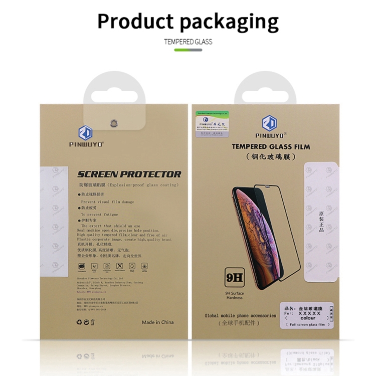 For iPhone 13 mini PINWUYO 9H 2.5D Full Screen Tempered Glass Film (Black)