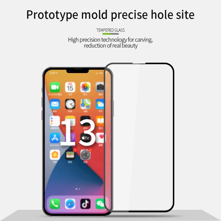 For iPhone 13 mini MOFI 9H 2.5D Full Screen Tempered Glass Film (Black) For iPhone 13 mini MOFI 9H 2.5D Full Screen Tempered Glass Film (Black)