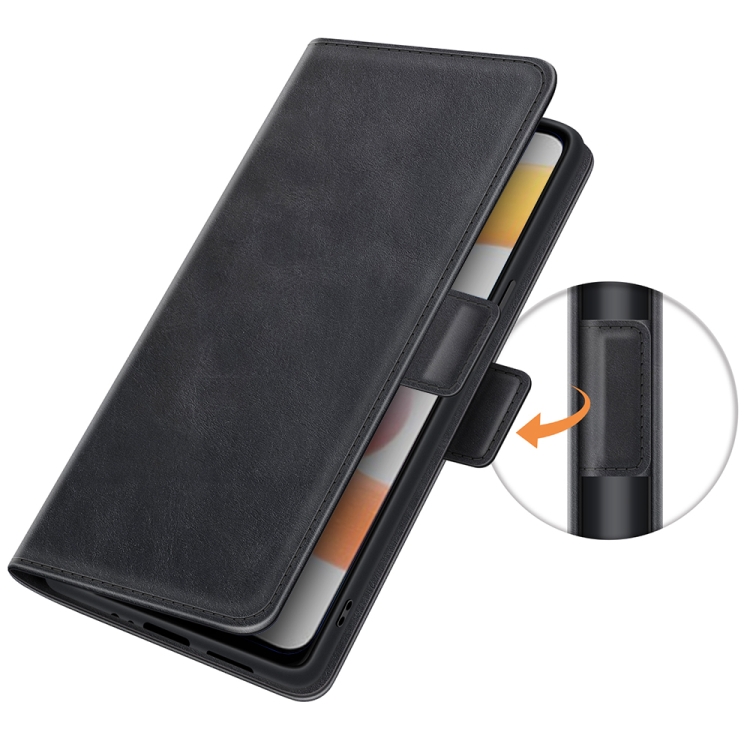 For OPPO Realme C11 2021 Dual-side Magnetic Buckle Horizontal Flip Leather Case with Holder & Card Slots & Wallet(Black) - 4