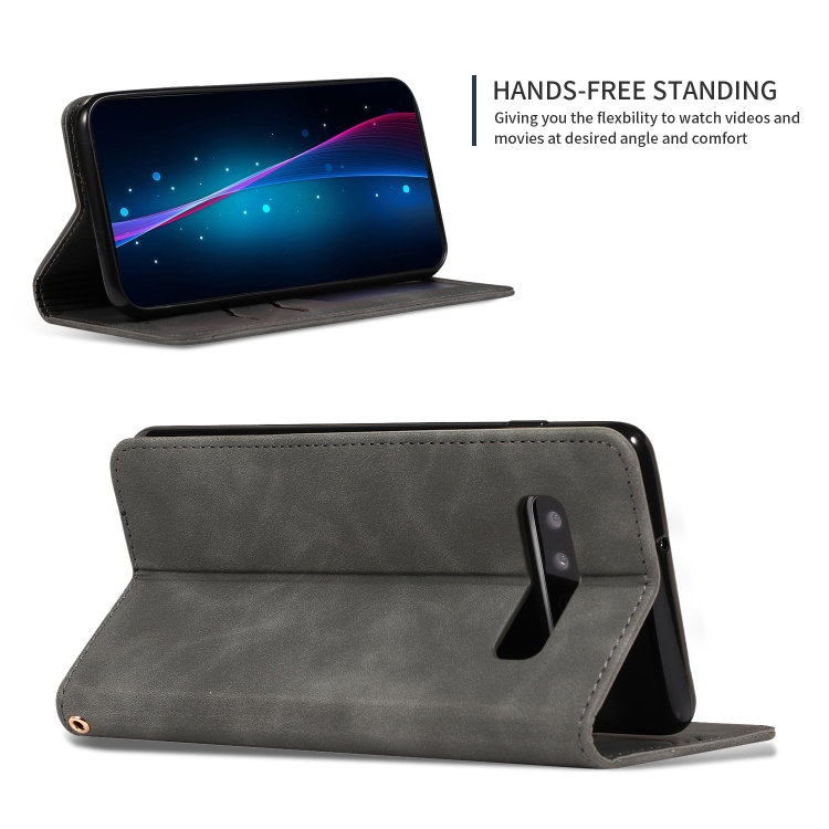 Retro Skin Feel Business Magnetic Horizontal Flip Leather Case for Samsung Galaxy S10(Dark Gray) Retro Skin Feel Business Magnetic Horizontal Flip Leather Case for Samsung Galaxy S10(Dark Gray)