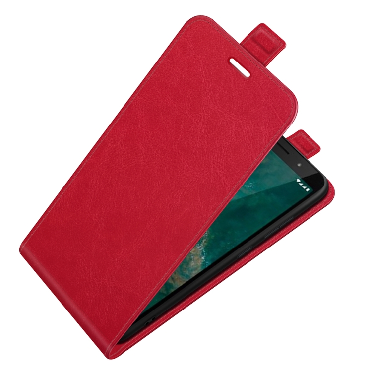 For Nokia C1 Plus R64 Texture Single Vertical Flip Leather Protective Case with Card Slots & Photo Frame(Red) - 2