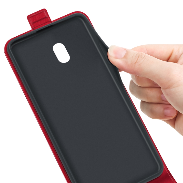 For Nokia C1 Plus R64 Texture Single Vertical Flip Leather Protective Case with Card Slots & Photo Frame(Red) - 5