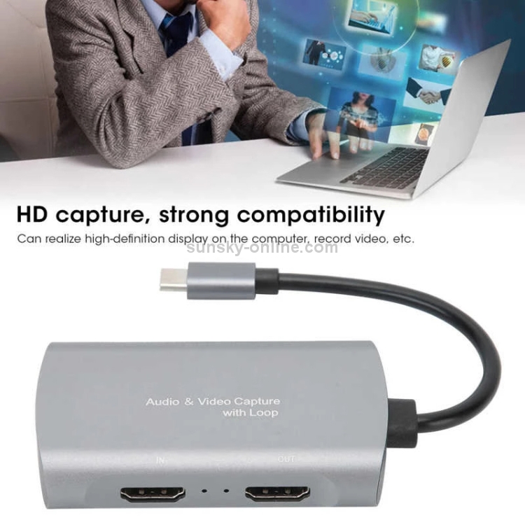 Z31A 4K Tipo-C a la tarjeta de captura de video HDMI1080P con bucle - 5