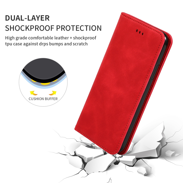 Retro Skin Feel Business Magnetic Horizontal Flip Leather Case for Samsung Galaxy S9(Red) Retro Skin Feel Business Magnetic Horizontal Flip Leather Case for Samsung Galaxy S9(Red)