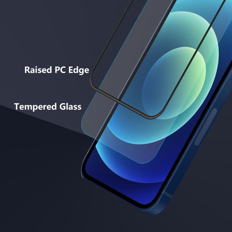 For iPhone 13 mini 2pcs ENKAY Hat-Prince Anti-drop Full Glue Tempered Glass Full Screen Film Anti-fall Protector