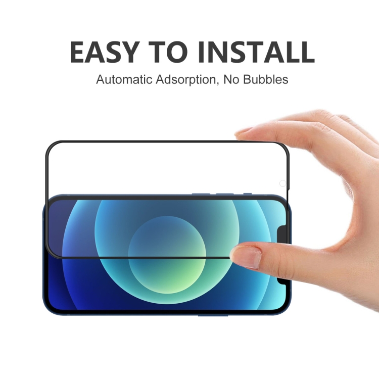 For iPhone 13 mini 2pcs ENKAY Hat-Prince Anti-drop Full Glue Tempered Glass Full Screen Film Anti-fall Protector