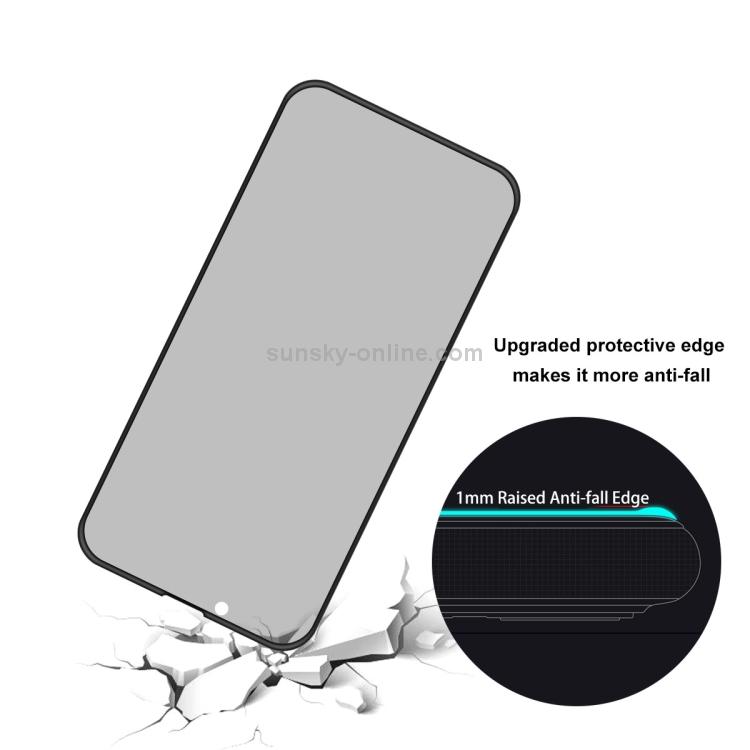 For iPhone 13 mini 2pcs ENKAY Hat-Prince Full Coverage Anti-drop Privacy Screen Protector Anti-spy Tempered Glass Film