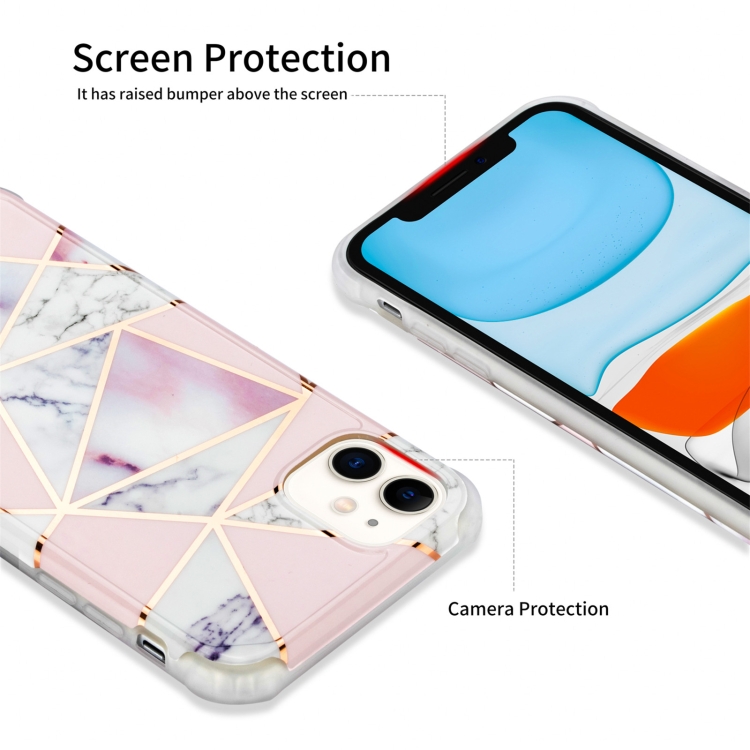 For iPhone 13 mini Electroplating Matching Marble IMD Four-Corner TPU Shockproof Case(White) For iPhone 13 mini Electroplating Matching Marble IMD Four-Corner TPU Shockproof Case(White)