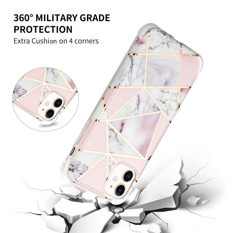 For iPhone 13 mini Electroplating Matching Marble IMD Four-Corner TPU Shockproof Case(White) For iPhone 13 mini Electroplating Matching Marble IMD Four-Corner TPU Shockproof Case(White)