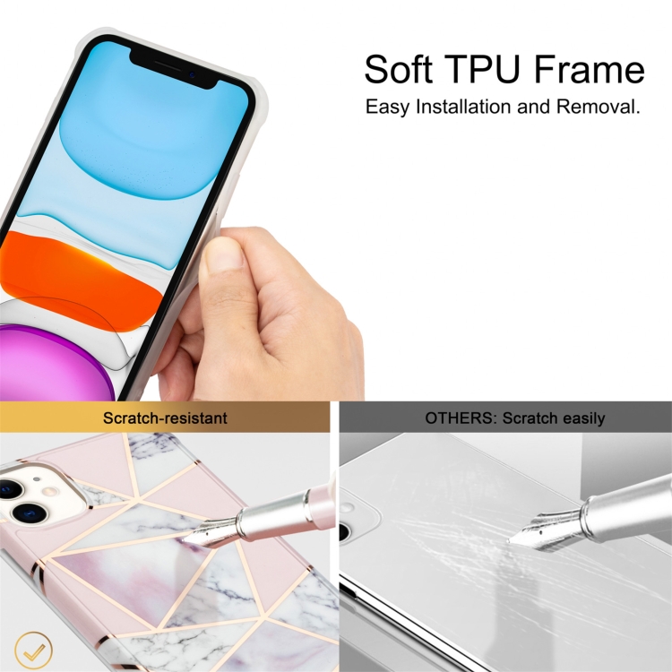 For iPhone 13 mini Electroplating Matching Marble IMD Four-Corner TPU Shockproof Case(White) For iPhone 13 mini Electroplating Matching Marble IMD Four-Corner TPU Shockproof Case(White)