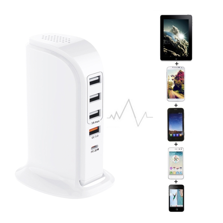 PD-36W PD3.0 + QC3.0 4-port USB Mobile Phone Charging Sailboat Multi Port Charger, AU Plug PD-36W PD3.0 + QC3.0 4-port USB Mobile Phone Charging Sailboat Multi Port Charger, AU Plug