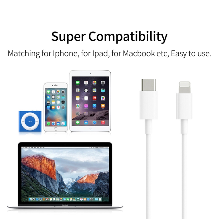 1m PD20W USB-C / Type-C to 8 Pin PD Fast Charging Sync Data Cable for iPhone 13 / 12 Series 1m PD20W USB-C / Type-C to 8 Pin PD Fast Charging Sync Data Cable for iPhone 13 / 12 Series