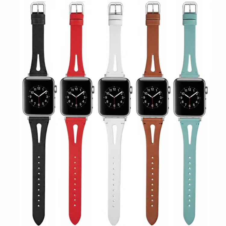 Leather Strap For Apple Watch Series 9&8&7 41mm SE 3&SE