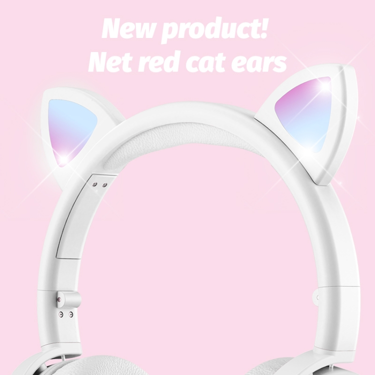 BK9 HIFI 7.1 sonido envolvente gata de gato luminoso gato oreja auricular de juegos Bluetooth con micrófono (verde) - B5