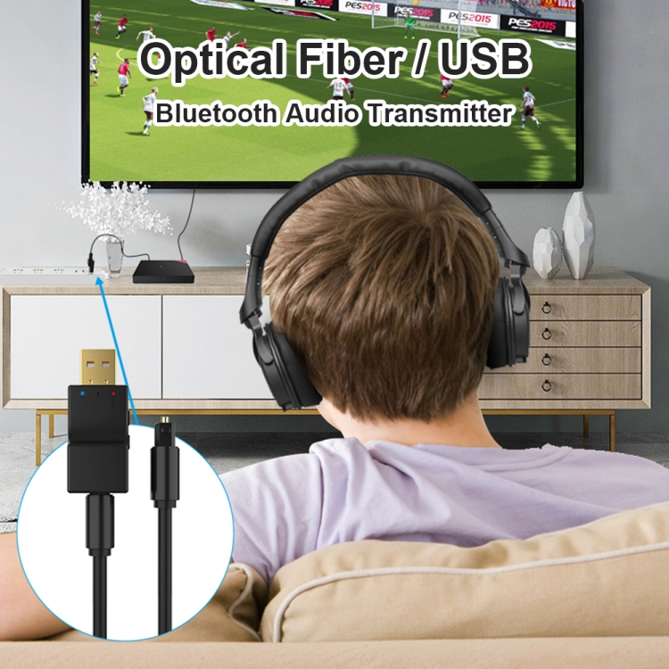 SW03 2 en 1 Emetteur audio Bluetooth 5.0 USB + SPDIF Adaptateur