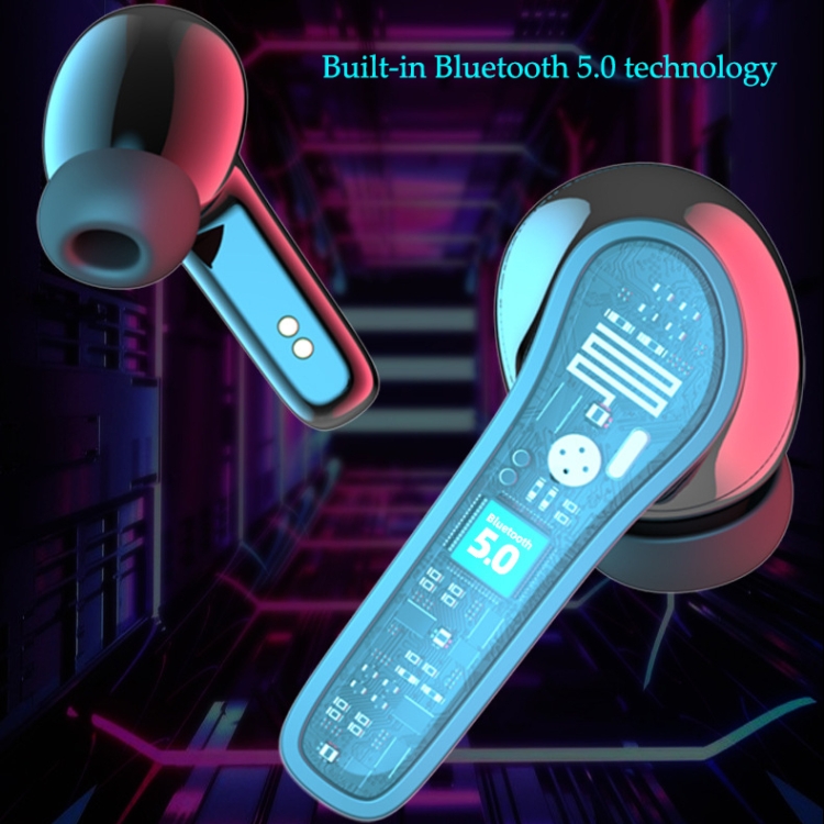 TWS-Y03 Bluetooth 5.2 Zero Delay Game Earphones with LED Digital Display Charging Box(Black) TWS-Y03 Bluetooth 5.2 Zero Delay Game Earphones with LED Digital Display Charging Box(Black)