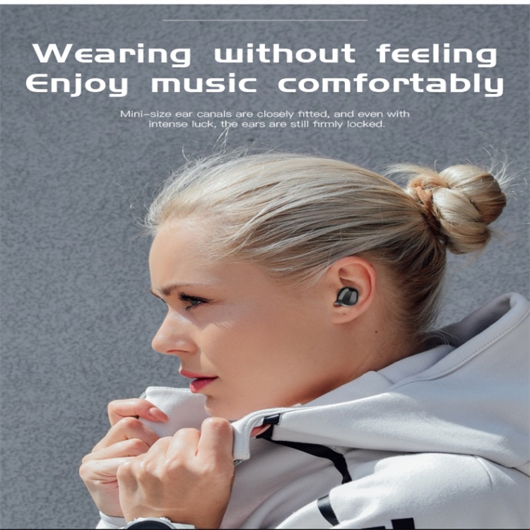 H3 TWS Wireless Bluetooth V5.0+EDR Stereo Music Bluetooth Headset with Charging Box(Gray) H3 TWS Wireless Bluetooth V5.0+EDR Stereo Music Bluetooth Headset with Charging Box(Gray)