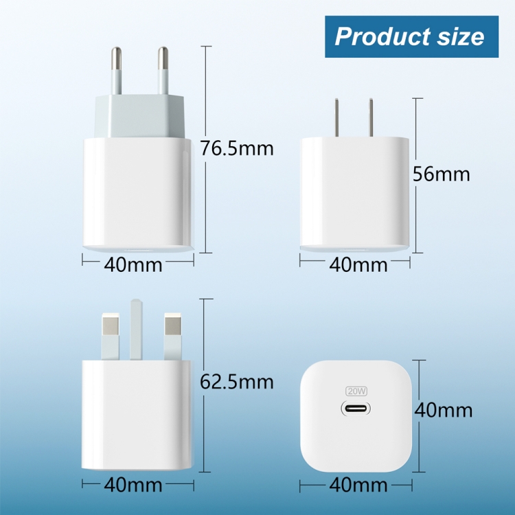 1692 Block PD20W USB-C / Type-C Port Travel Charger PD3.0 Fast Charging Power Adapter(US Plug) 1692 Block PD20W USB-C / Type-C Port Travel Charger PD3.0 Fast Charging Power Adapter(US Plug)