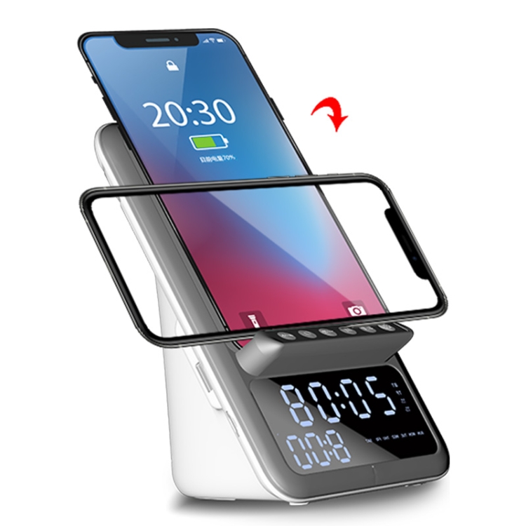 AEC BT512 Multifunctional Bluetooth Speaker 10W Wireless Charger LED Desktop Electronic Alarm Clock AEC BT512 Multifunctional Bluetooth Speaker 10W Wireless Charger LED Desktop Electronic Alarm Clock